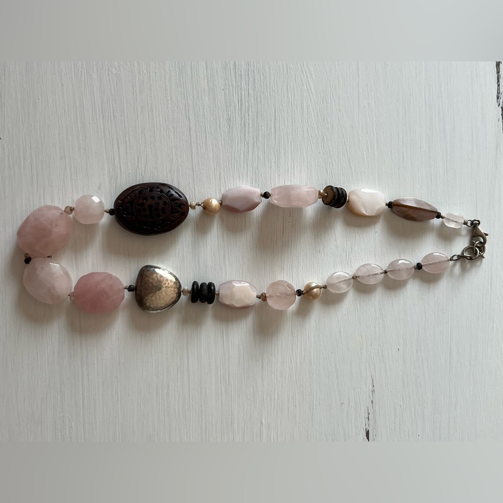 Silpada 925 and Rose Quartz Necklace
